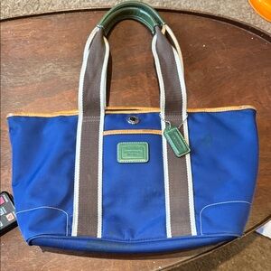 Coach A04K-6261 Mini Navy Hampton Weekend Tote Bag